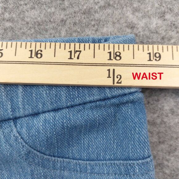 Isaac Mizrahi Pull On Jeggings 18W Tall Light Wash Stretch Denim Elastic Waist - Picture 3 of 11